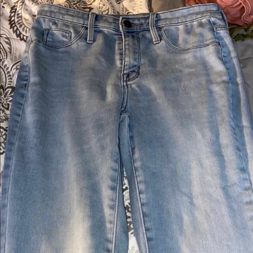 denim high rise jeans